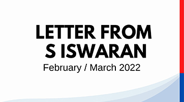 Letter from S Iswaran (Feb/Mar 2022)