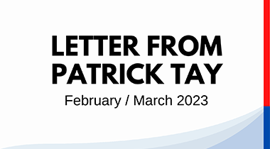 Letter from Patrick Tay (Feb/Mar 2023)