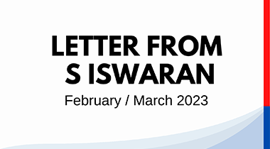 Letter from S Iswaran (Feb/Mar 2023)